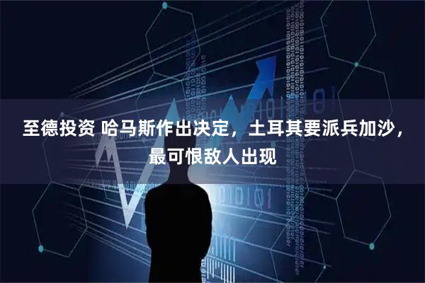 至德投资 哈马斯作出决定，土耳其要派兵加沙，最可恨敌人出现
