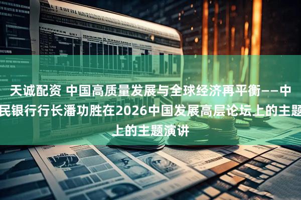 天诚配资 中国高质量发展与全球经济再平衡——中国人民银行行长潘功胜在2026中国发展高层论坛上的主题演讲